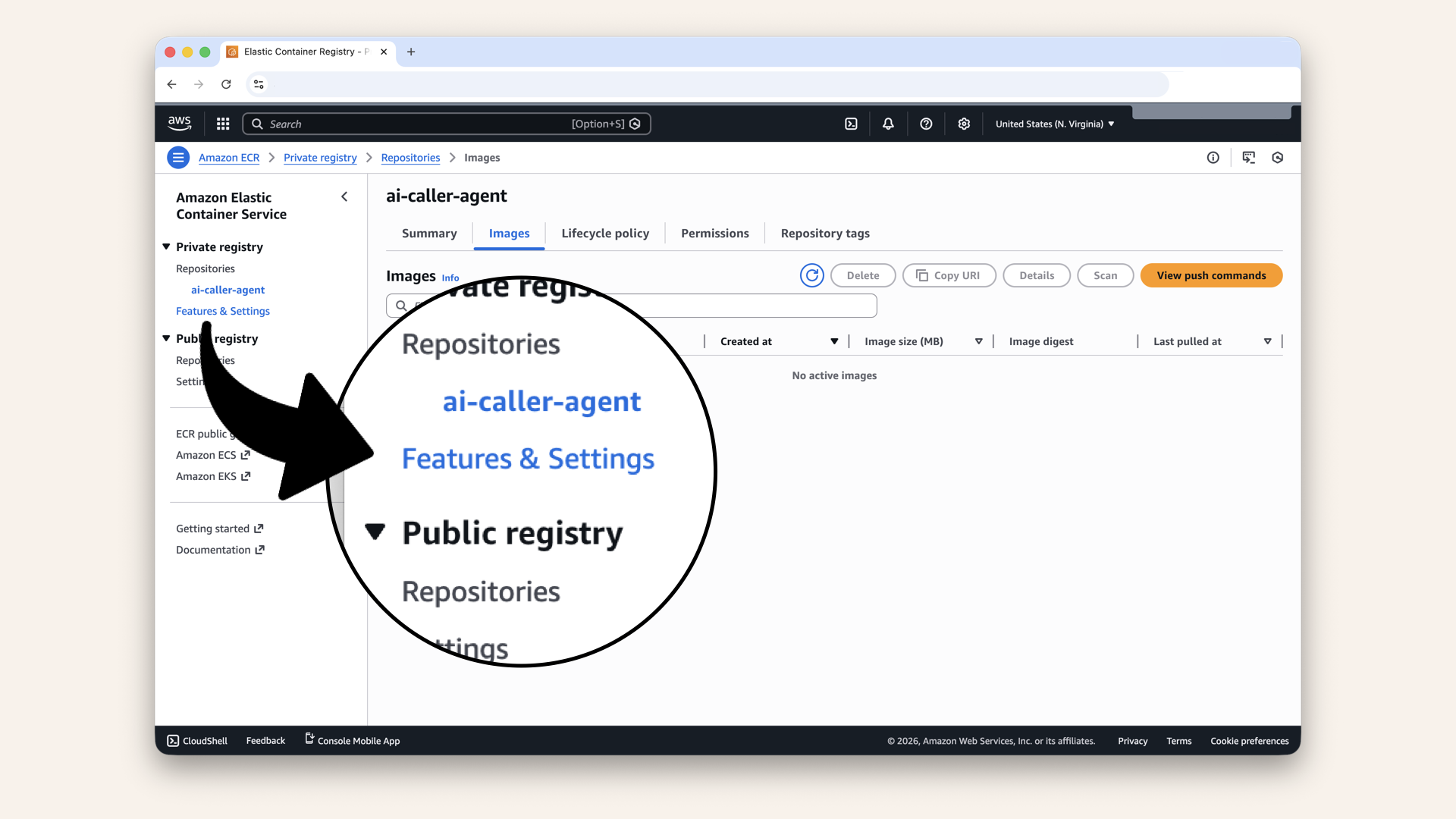 Click Features &amp; Settings in the left sidebar