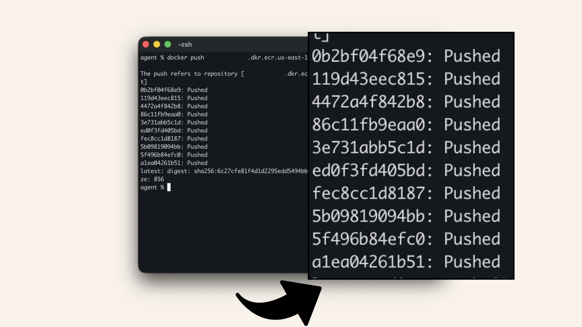 Your image is now in ECR