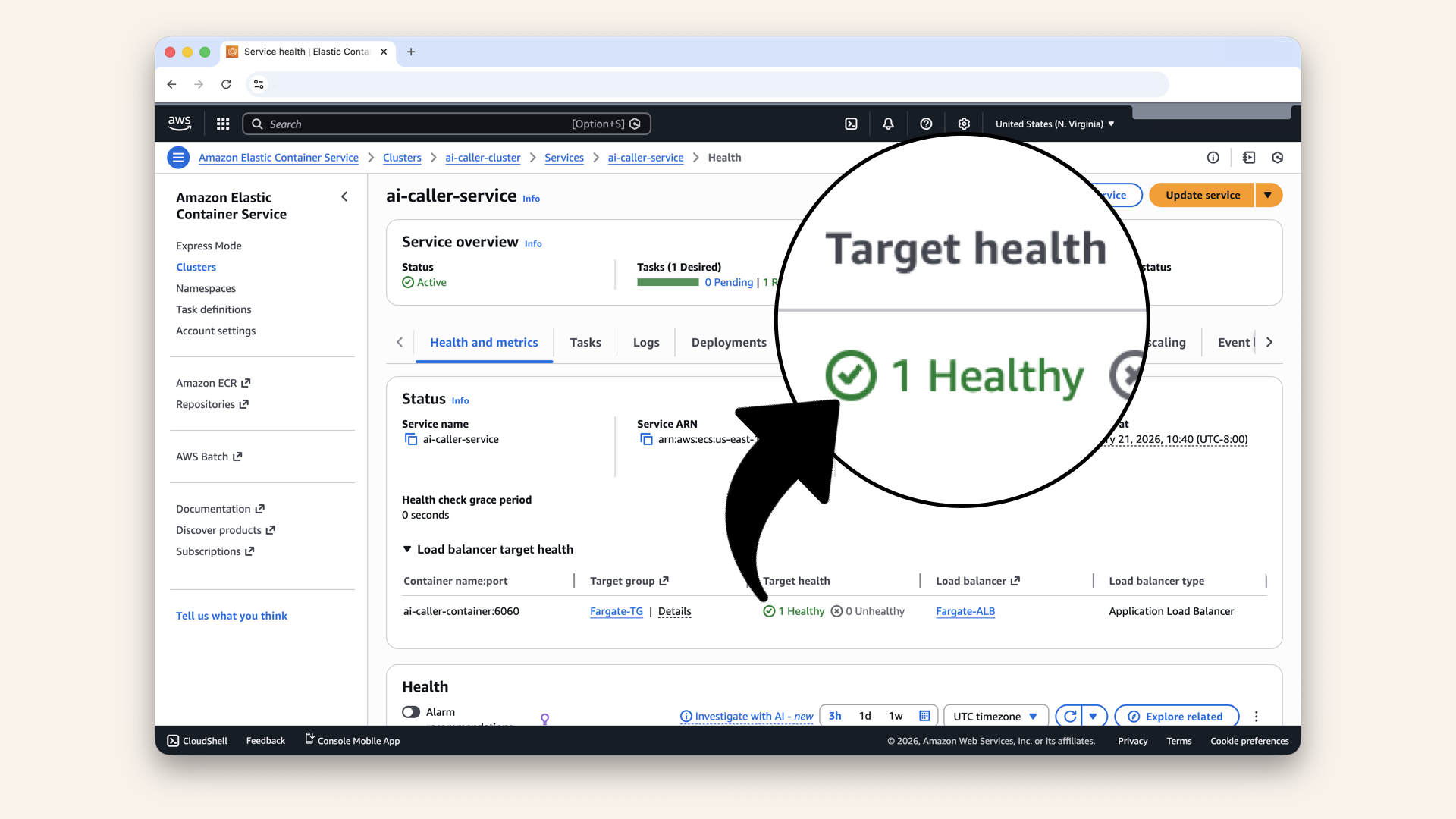 Target should show healthy
