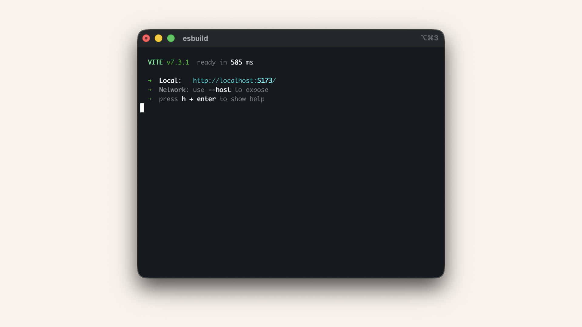 Navigate to the frontend folder and start the dev server