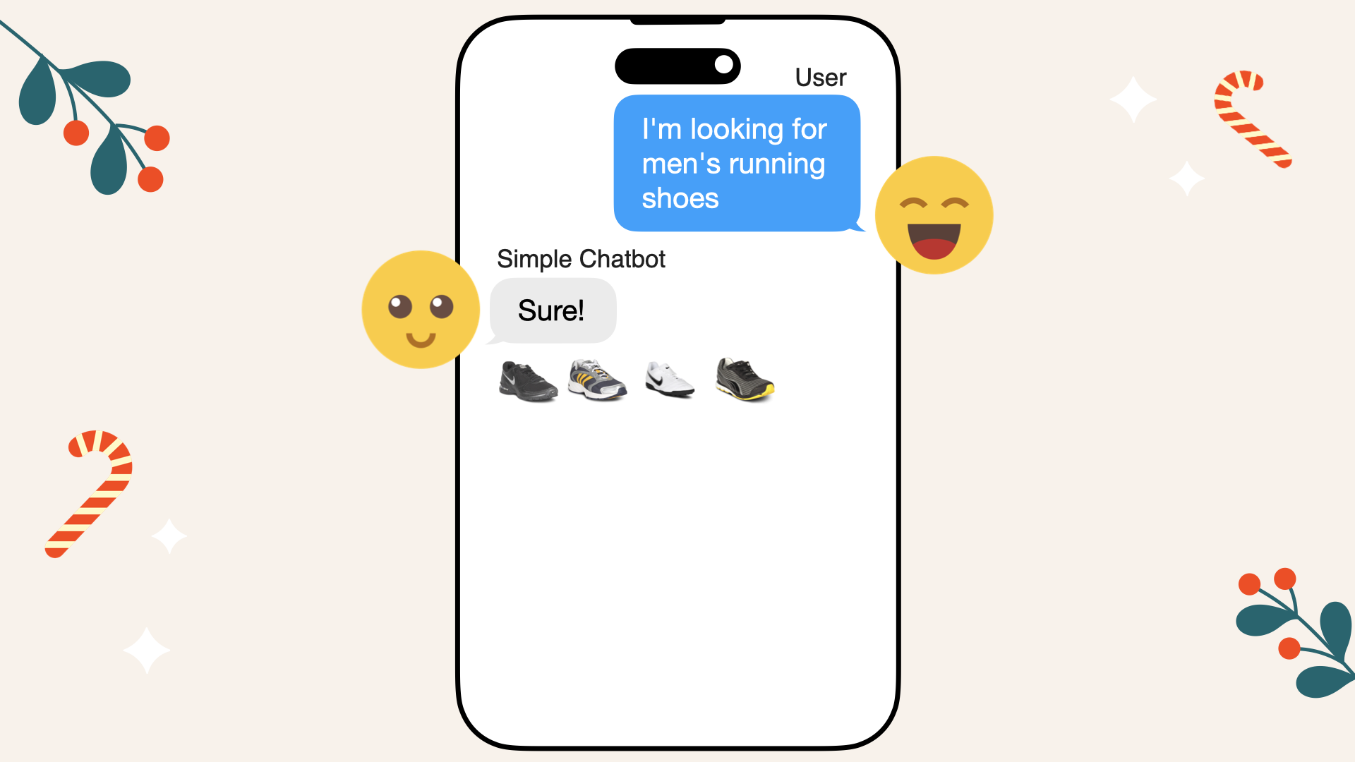 A customer initiates a chat with SoleMates