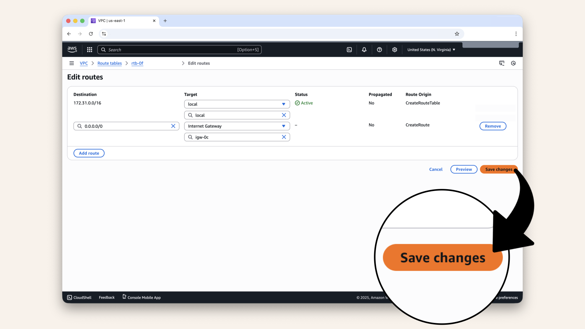 Click Save changes Click Save changes