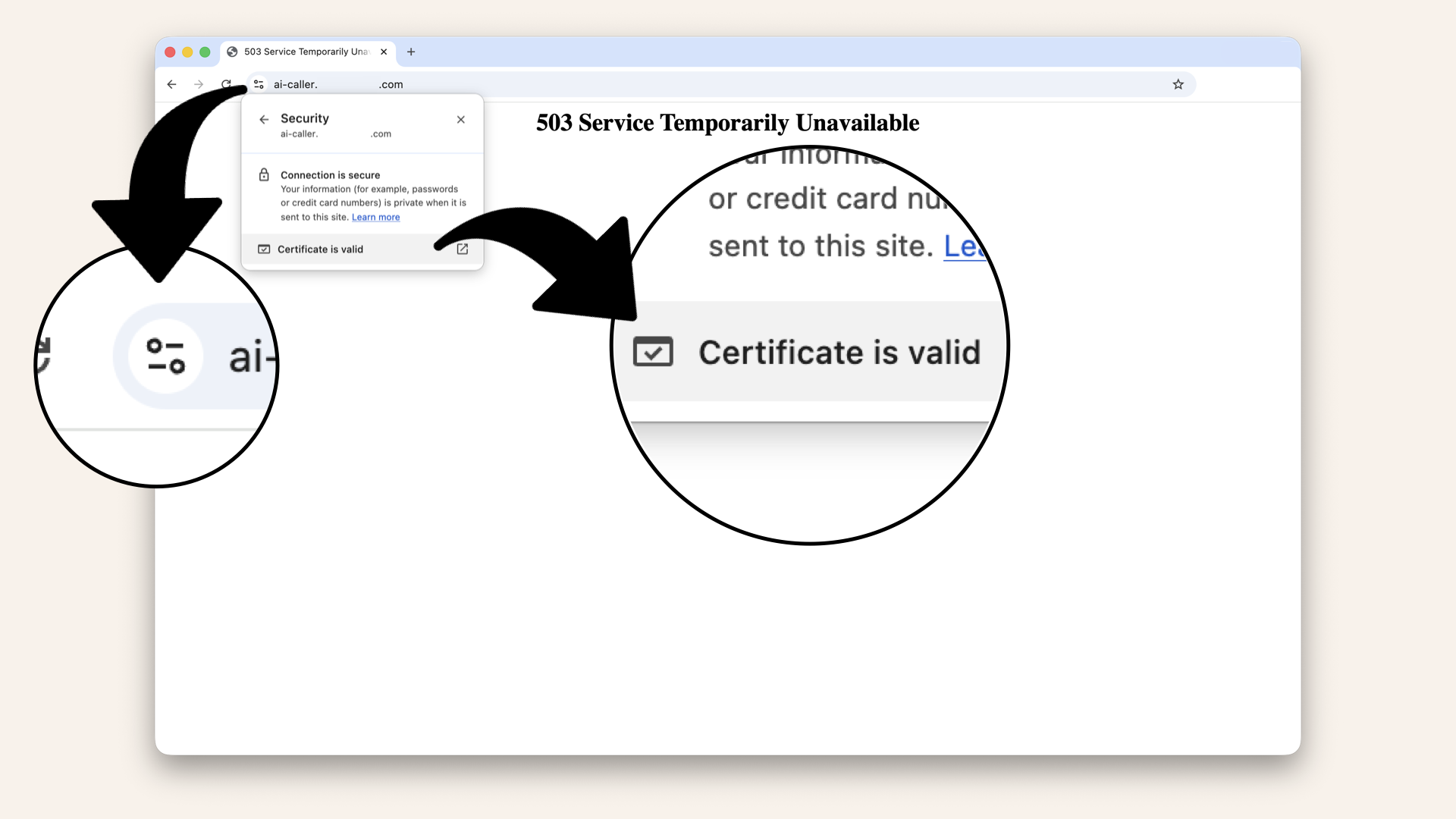 This opens up a new window, now click Certificate is valid