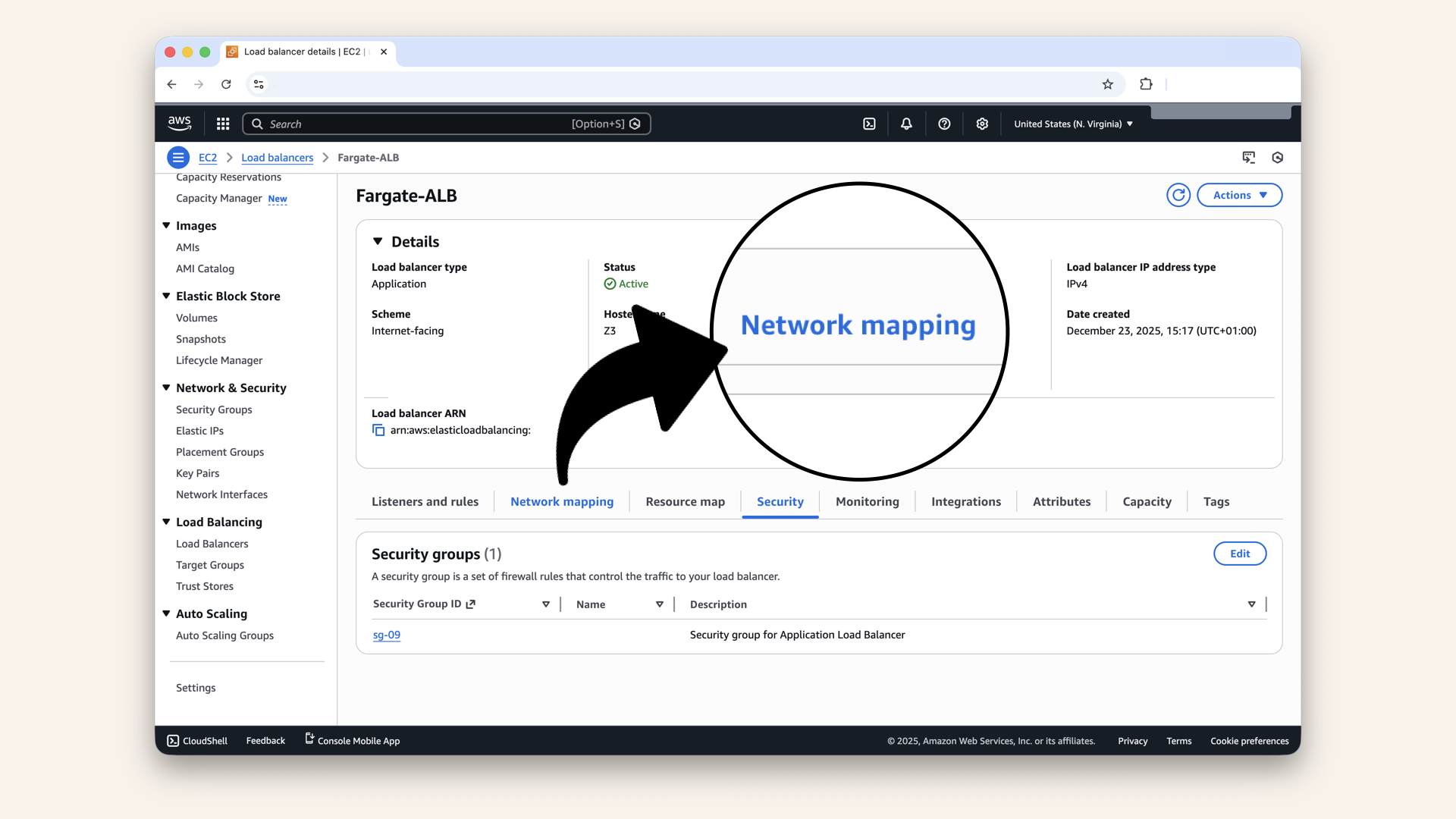 Go to the Network mapping tab