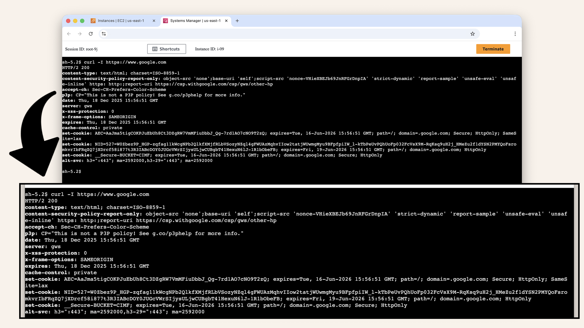 Expected output from HTTP request test Expected output from HTTP request test