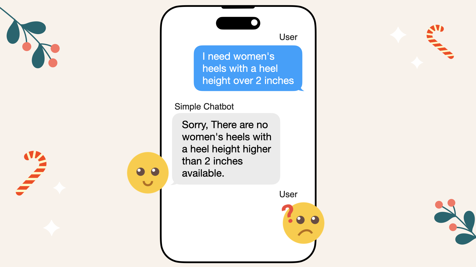 Because a simple chatbot can&#39;t handle the numerical request