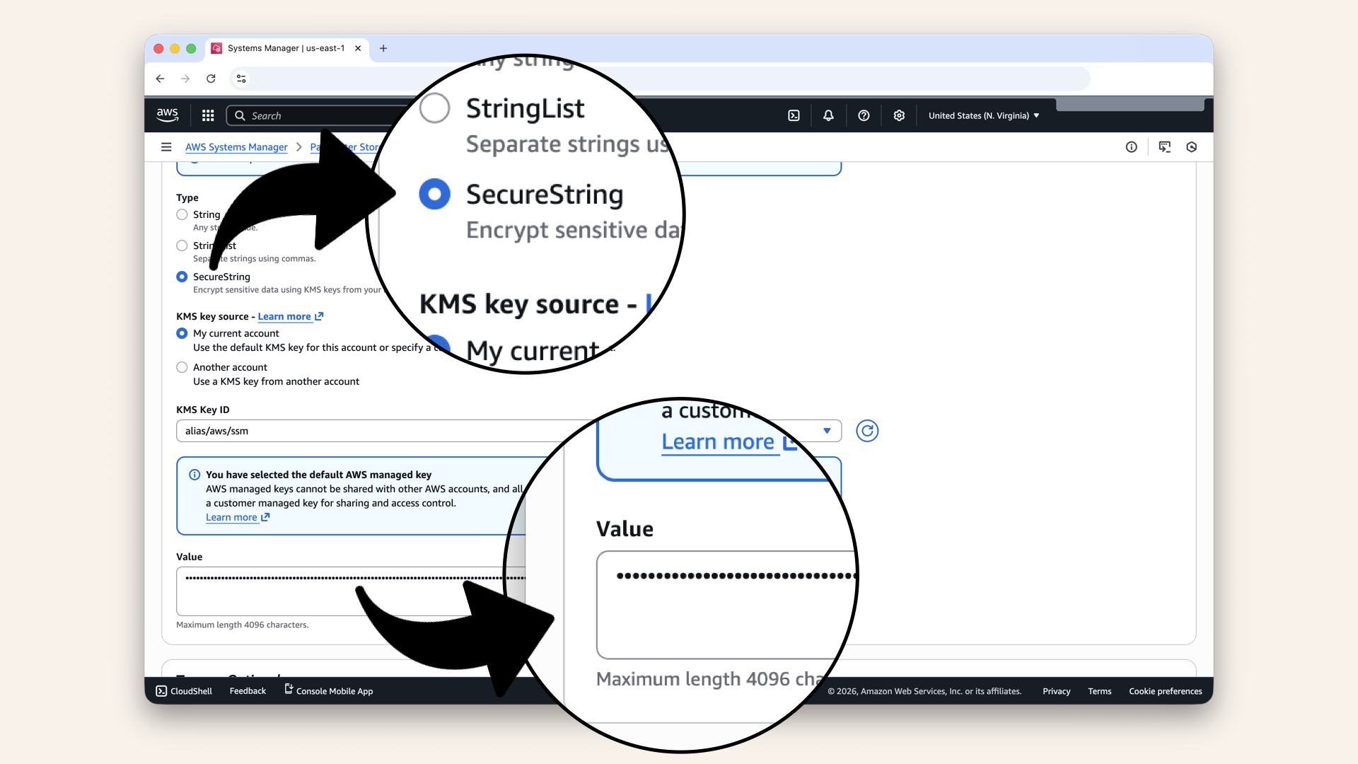Select SecureString and add your OpenAI API as Value