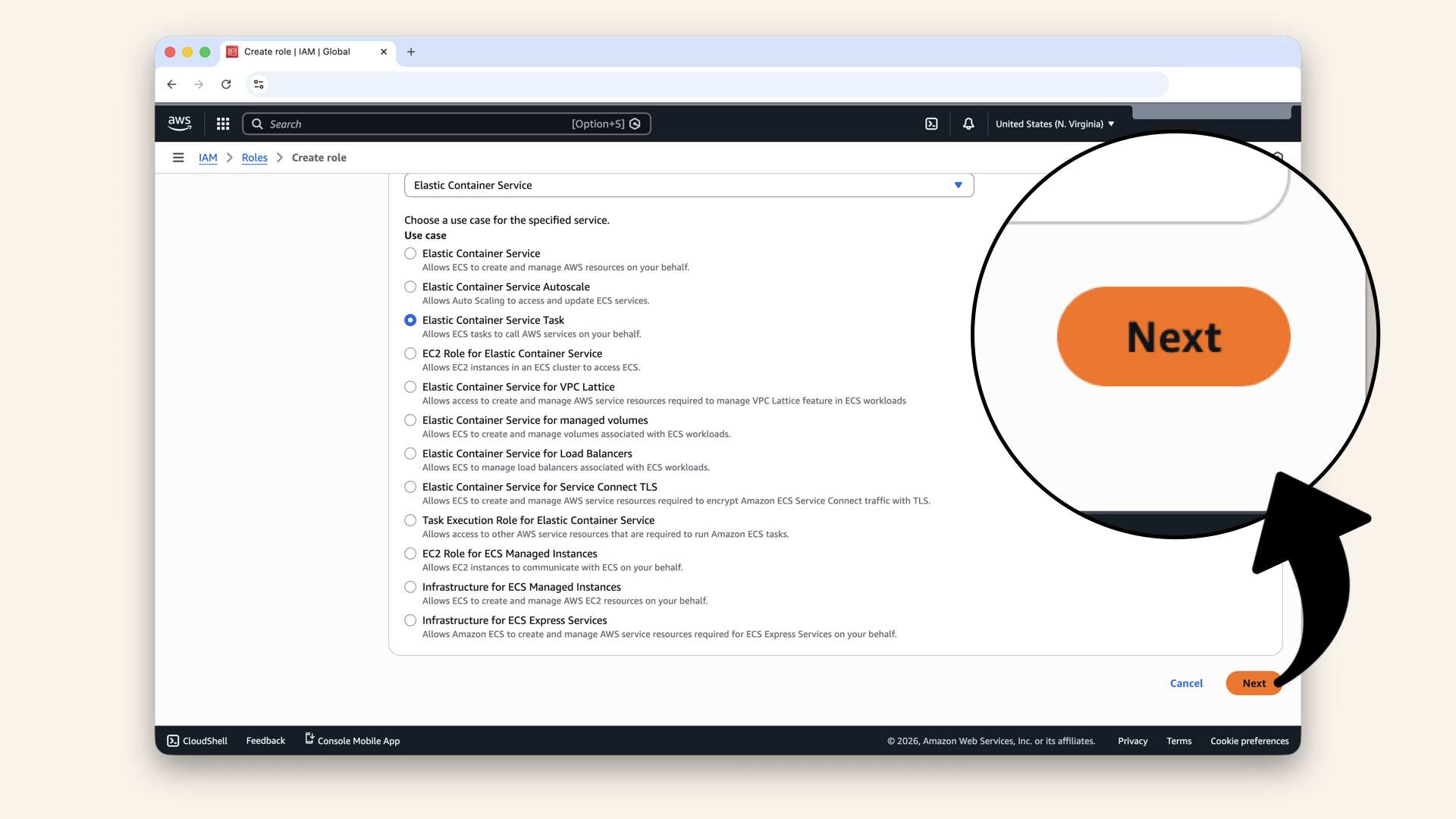 Scroll down and click Next