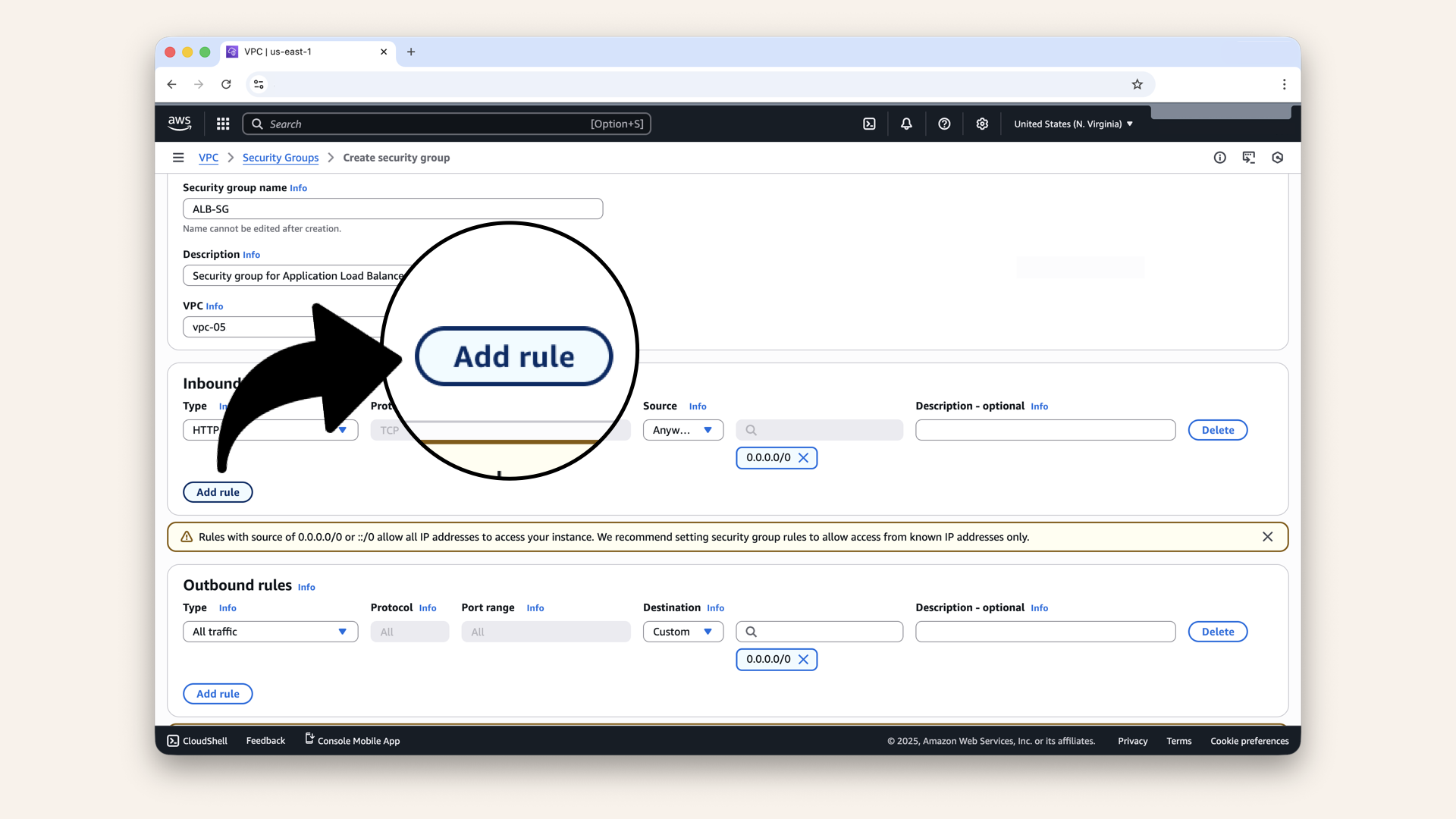 Click Add rule again Click Add rule again