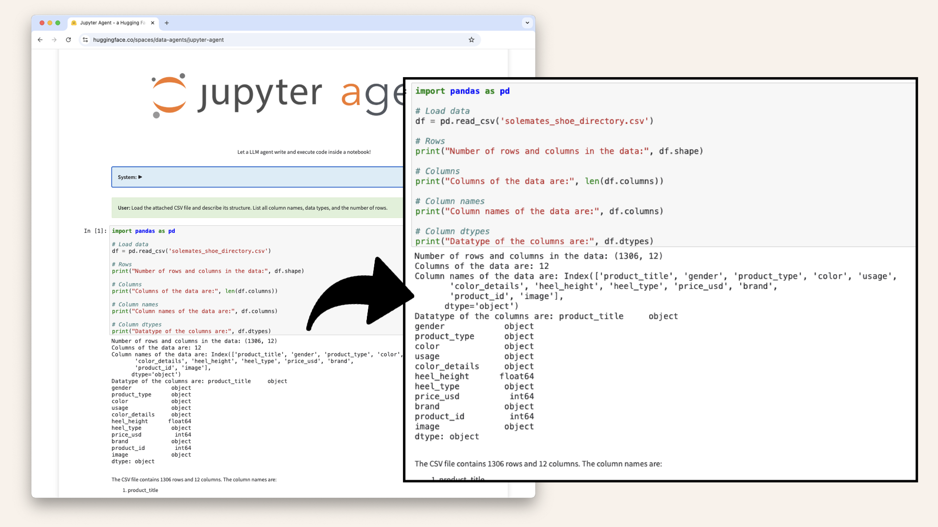 Run the prompt and this will generate an overview of the dataset