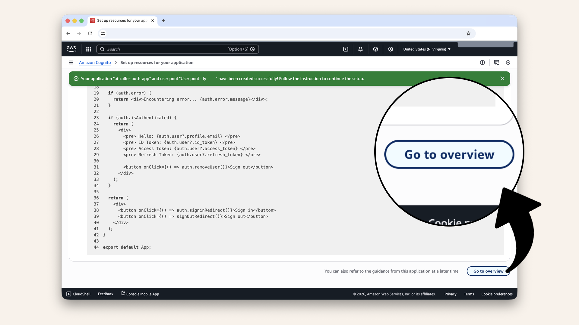 Scroll all the way down and click Go to overview