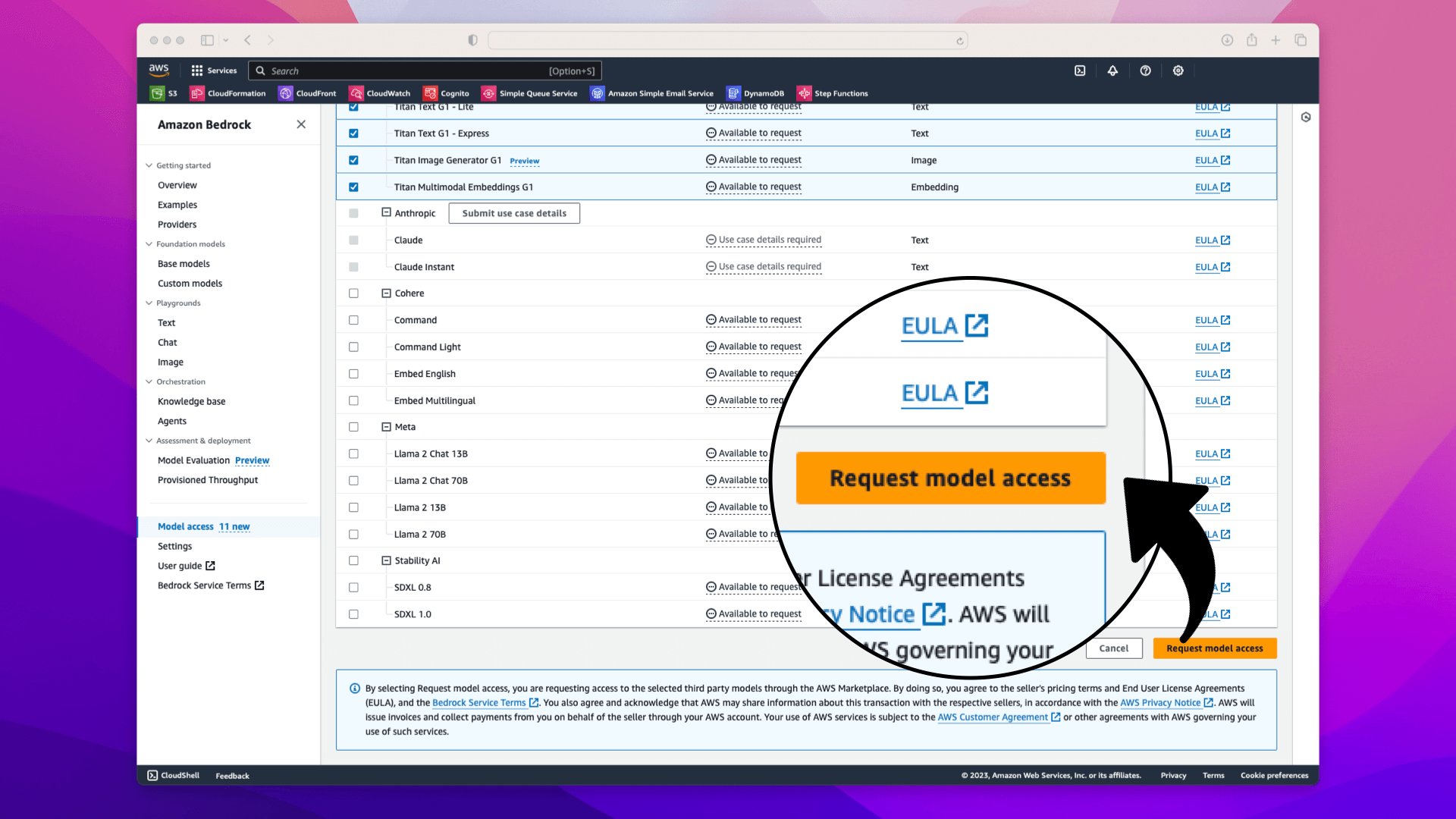 Request Model Access